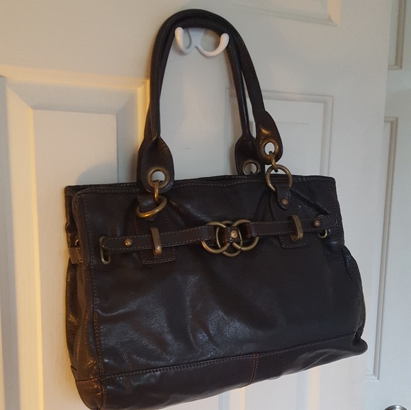 *Sold!* Wilson Leather black leather handbag - Picture 2 of 6